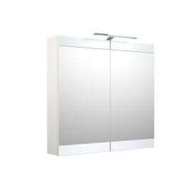 Raguvos Furniture Serena Retro 80 Wardrobe with Mirror White Glossy (1302511) NEW | Raguvos Baldai | prof.lv Viss Online