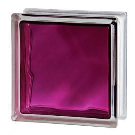 Seves Basic Brilly Рубиновая Волна Стеклянный блок, рубин 190x190x80мм | Стеклоблоки | prof.lv Viss Online