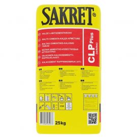 Штукатурка Sakret CLP+ CSII для известково-цементных поверхностей | Штукатурки | prof.lv Viss Online
