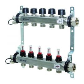 Uponor Smart S FM underfloor heating manifold with flow meters | Manifolds | prof.lv Viss Online
