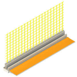 Logu profils Smartherm Smart 490 ar sietu 9x120x2400mm | Фасадные профили | prof.lv Viss Online