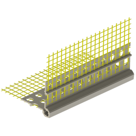 Pastiprināts Stūra profils Smartherm Smart 580 VH ar sietu 10x10cm, 2.5m | Фасадные профили | prof.lv Viss Online