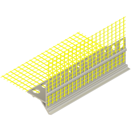 Aiļu profils LTD Smartherm Smart 600 ar sietu 10x10cm, 2.5m | Фасадные профили | prof.lv Viss Online