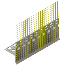 PVC Arku profils Smartherm Smart 607 ar sietu 10x15cm, 2.5m | Фасадные профили | prof.lv Viss Online