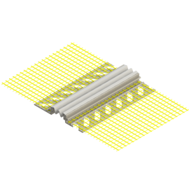 3D Deformācijas profils Smartherm Smart 713 ar sietu 10x10cm, 2.5m | Фасадные профили | prof.lv Viss Online