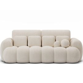 Izlaižamais dīvāns Eltap Cotonn 119x256x105cm, Universālais stūris, Balts (SO-COT-01MOD) | Izvelkamie dīvāni | prof.lv Viss Online