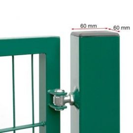 Square profile gate post 60x60mm, green (RAL6005) | Volume pricing | prof.lv Viss Online