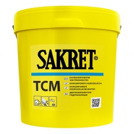 Гидроизоляция двухкомпонентная Sakret TCM 5л+12,5кг | Грунтовки, мастики | prof.lv Viss Online