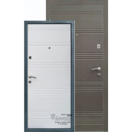 Abwehr Vanessa 291 Metal Door with Frame, Anthracite/White | Metal doors | prof.lv Viss Online