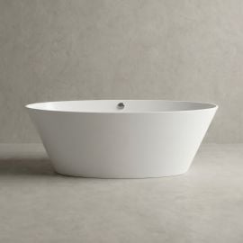 Vanna Vispool Beira 2 Akmens masa 185.5x78.3cm Bez pārplūdes Balta (AU74) | Отдельностоящие ванны | prof.lv Viss Online