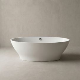 Vanna Vispool Galatea 1 Akmens masa 183x89cm Bez pārplūdes Balta (AU33) | Отдельностоящие ванны | prof.lv Viss Online