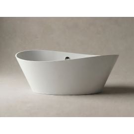 Vanna Vispool Iside Akmens masa 186x78cm Bez pārplūdes Balta (AU20) | Free standing baths | prof.lv Viss Online