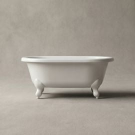 Vispool Lilu Stone Bath 42.5x80cm White (511010) | Free standing baths | prof.lv Viss Online