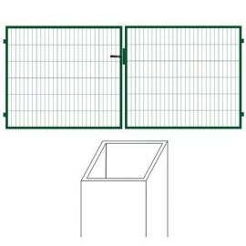 Футбольные ворота сетчатые с квадратным профилем W4M, зеленые (RAL6005) | Заборы | prof.lv Viss Online