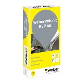 Remontjava Tiksotropa Weber .Vetonit REP 45 ar šķiedrām, 20kg | Cements / betons | prof.lv Viss Online