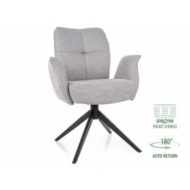 Virtuves Krēsls Signal Wing Brego, 65x66x90cm, Gaiši Pelēks/Melns (WINGBRCJSZ) | Signal | prof.lv Viss Online