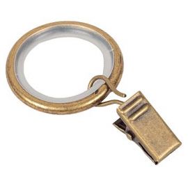 Современные кольца для занавесок Dekorika с крючками, Ø25мм, 10 шт., блестящее золото