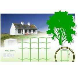 Woven, galvanized, PVC coated fence, 25m roll, 2.5mm wire, green, 50x100mm mesh | Roll fences | prof.lv Viss Online