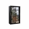 ADRK TIBAGO Wardrobe With Mirror 120x200cm, Black (SW-TIB-B-120+n200)