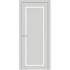Комплект ламинированных дверей Astrid - коробка, замок, 2 петли, светло-серый матовый шелк, 2040x650 мм