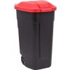Контейнер для мусора Curver 110 л, 88x52x58 см, черный/красный (812900879)