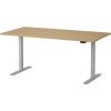 Martin Electric Height Adjustable Desk 160x80cm Grey/Oak (28-0697-71)