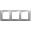 Schneider Electric Sedna Design Metal Frame 3-gang, Grey (SDD313803)