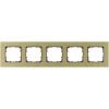 Siemens Delta Miro Surface-mounted Aluminium Frame 5-gang, Gold (5TG1125-3)