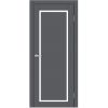 Комплект ламинированных дверей Astrid - коробка, замок, 2 петли, графит матовый шелк, 2040x650 мм