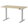 Martin Electric Height Adjustable Desk 120x60cm Grey/Maple (28-0691-01)