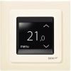 Devireg Touch Z-Wave digital thermostat with built-in room and floor sensor, with ELKO frame, ivory, 16A (140F1078)