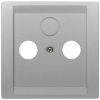 Siemens Delta Style Data Socket Low Voltage Plate, Silver (5TG1338-1)