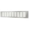 Вентиляционный решетка Europlast, алюминиевая, окрашенная в белый цвет, 120x500 мм, RA1250