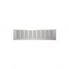 Europlast Ventilation Grille Aluminum Painted 120x500mm, Silver RA1250S