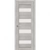 Ornje Sempra 02 PVC Door Set - Frame, Box, Hinges, Lock, With Glass, Grey Sonoma, 960x2030mm