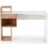 Halmar Conti Writing Desk, 127x57x90cm, White, Oak (V-UA-CONTI-D.ZŁOTY/BIAŁY)