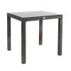 Home4You Wicker Garden Table, 73x73x71cm, Brown (13348)