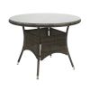 Home4You Wicker Garden Table, 100x100x71cm, Brown (13323)