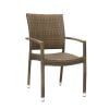 Home4You Garden Chair WICKER-3 66x59xH92,5cm, cappuccino (13360)