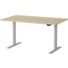 Martin Electric Height Adjustable Desk 140x80cm Grey/Maple (28-0696-01)