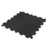 Puzzle rubber floor mat for sports halls and outdoor areas 15x1000x1000mm, black