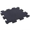 Puzzle rubber floor mat for sports halls and outdoor areas 18x1000x1000mm, black