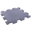 Puzzle rubber floor mat for sports halls and outdoor areas 18x1000x1000mm, light grey