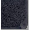 Duschy bathroom mat, rubber, Gloudi 44x75 black, 759-20