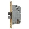Abloy LC 2018 door lock mechanism with euro profile cylinder, with escutcheon, matte gold