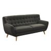 Home4You Rihanna Inconvertible Sofa, 185x84cm, Grey (28613)
