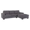 Home4You Kendra Corner Sofa, Right Corner, 268x89cm Dark Grey (21565)