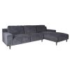 Home4You Hilde Corner Sofa, Right Corner, 293.5x94cm Dark Grey (21652)