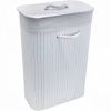 Duschy laundry basket Bambu 400x220x600 mm white, 603-34