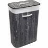 Duschy laundry basket Bambu 400x220x600 mm black, 603-36